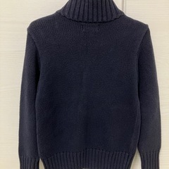【美品】ポロラルフローレン ジップアップ ネイビー カーディガン 100cmの画像