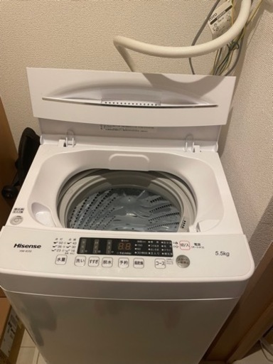 中古　2021年製　Hisense 洗濯機