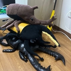 カブトムシ、クワガタのぬいぐるみ🐜