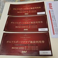 ガルフ　ビジターチケット(取引中)の画像