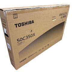 JY TOSHIBA REGZA 液晶テレビ 4K 50型 検品開封のみ 未使用 50C350X 東芝 レグザ の画像
