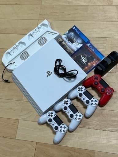 ps4 pro本体とソフト、周辺機器