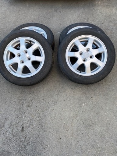 格安！ダイハツ純正14インチアルミホイールタイヤ付き！①