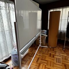 片面L字脚ホワイトボード（無地）の画像