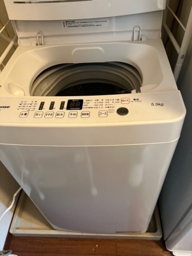 洗濯機　hisense  HW-T55D ハイセンス