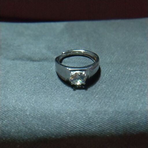 新品 スターリングシルバー925 インレイモアサナイトリング