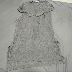 ロングカーディガン グレー freeサイズ