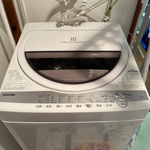 東芝　洗濯機　AW-6G9(W) WHITE