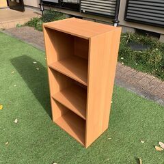 木目のカラーボックス（美品）の画像