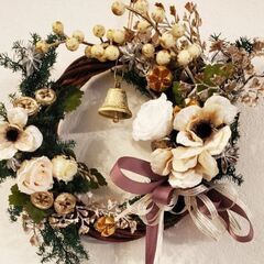 生徒様作品紹介締切日11月23日クリスマスリース2023🎄🎅🎁の画像