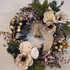生徒様作品紹介締切日11月23日クリスマスリース2023🎄🎅🎁の画像