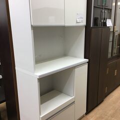 ★ジモティ割あり★  食器棚  W89×D45×H184 クリーニング済み SJ4320