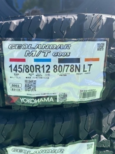 YOKOHAMA ジオランダーM/T G003 145/80R12