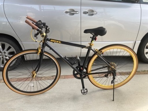 【程度極上走行少】クロスバイク LIG MOVE 700C 7段 アルミフレーム サイクルコンピュータ等 オプション多数