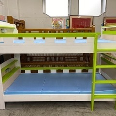 【愛品館 江戸川店】北欧調 木製 2段ベッド ID:153-018829-007の画像