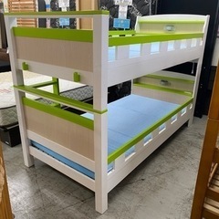 【愛品館 江戸川店】北欧調 木製 2段ベッド ID:153-018829-007の画像