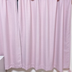 【お譲り先決まりました】遮光カーテン ピンク 防災  2枚セット
