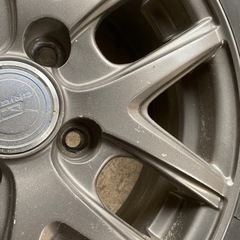 アルミホイールつき　スタッドレスタイヤ　165/70R14 81Q 4本セットトヨタパッソで使用　写真続きの画像