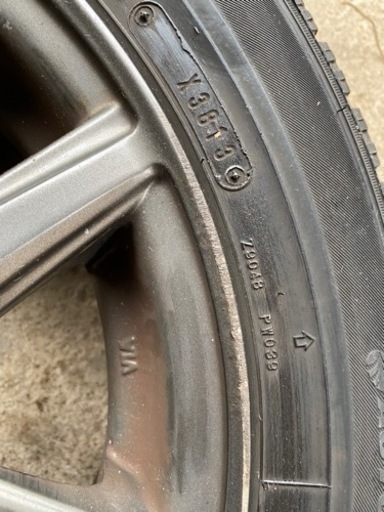 アルミホイールつき　スタッドレスタイヤ　165/70R14 81Q 4本セットトヨタパッソで使用　写真続き