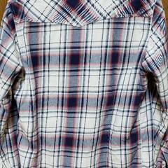 ナノ・ユニバース　チェックシャツ　綿100%  Mサイズの画像