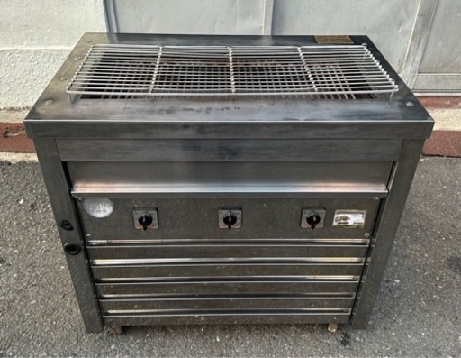 【動確済み】業務用 ヒゴグリラー 万能タイプ 3P-215 3相 200V 3面独立電熱式 ステーキ レストラン 和食 グリラー 厨房機材 厨房機器 炭火 焼き鳥 大阪