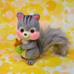 港北カルチャーセンター羊毛フェルトの可愛い動物達の画像