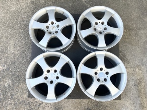 H1024-1)ATS17インチアルミ！7.5J-17+43 112/5H 中古4本セット！VW