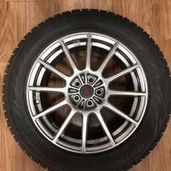 STI純正ホイール4本セット　スタッドレスタイヤ付き　STIエアバルブの画像