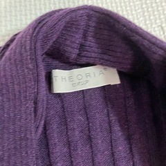 しまむら　セオリア　カーディガン　むらさきの画像