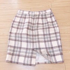 イタリア製 チェック柄秋冬スカート【お値下げ!】の画像