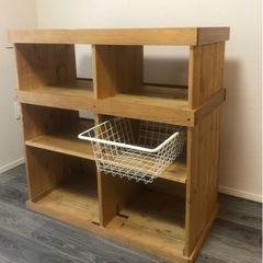 キッチン　カウンター　DIY 手作り　オープン棚