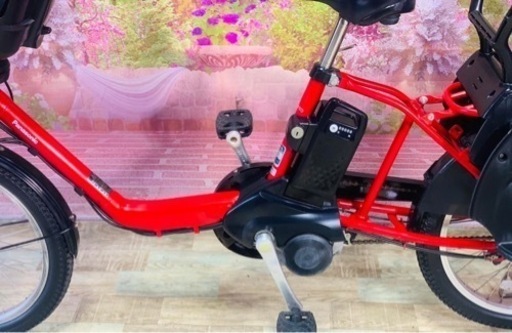 ❸5867子供乗せ電動アシスト自転車Panasonic20インチ良好バッテリー