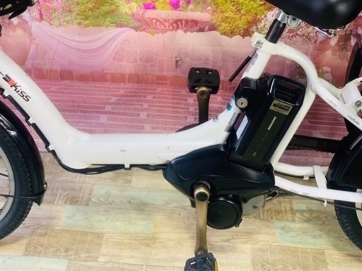 ❸5859子供乗せ電動アシスト自転車YAMAHA 20インチ良好バッテリー