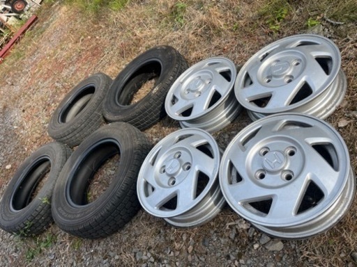 【梅雨特価！】軽バン軽トラ スタッドレス　145/80r12LT ホンダ純正アルミホイール