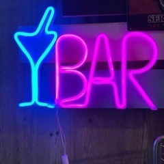 BAR バー　ネオン看板　ネオンサイン　お店やインテリアに！の画像