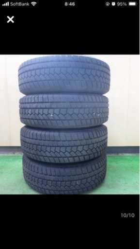 22年スタッドレス ホイール付き4本195/65R15 ハイフライ Win-turi 212 EMBELY 15インチ PCD100/