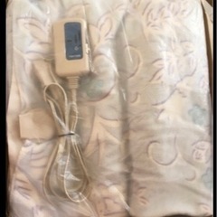綿100% 電気毛布　掛敷どちらにも使えるの画像