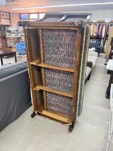 ★648　karimoku　肘掛けカウチソファー　現状込み　【リサイクルマート鹿児島宇宿店】