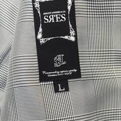 【値下げ】SR'ESスーツ上下セット　グレー　珍しいファスナーポケットあり　サイズメンズＬ175CM～の画像