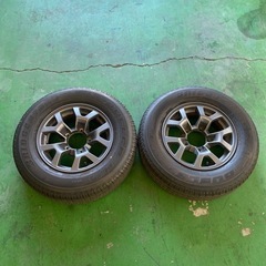 【中古】ジムニーシエラ 純正ホイール タイヤ付き 2本