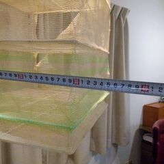 吊るし網かご　（キャンプ道具の水切りに使用）の画像