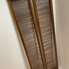 欄間 2枚 一対 レトロ アンティーク 伝統工芸 和モダン DIYにもの画像