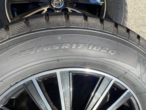 スタットレスタイヤ4本ホイール付き225/65R/17102Q