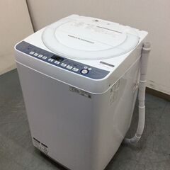 （12/3受渡済）JT7847【SHARP/シャープ 7.0㎏洗濯機】美品 2019年製 ES-T711 家電 洗濯 簡易乾燥付