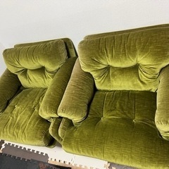 (お取引終了)応接室用ソファーセット(3人用、1人用×2)  輸入家具、５千円の画像