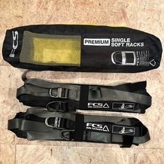 FCSプレミアムシングルソフトラック サーフボード車載用ラック