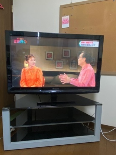 2010年度パナソニック42型テレビ　テレビ台付き