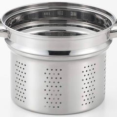 【新品未使用】パスタポット　パスタ鍋 22cm (ガラス蓋付き) SJ3120の画像