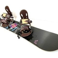 【SOLD OUT】レディース！◆スノーボード オールインワン 豪華 6点セット◆ボード／ビンディング／burton ブーツ／グローブ／ゴーグル／ケース 美品の画像