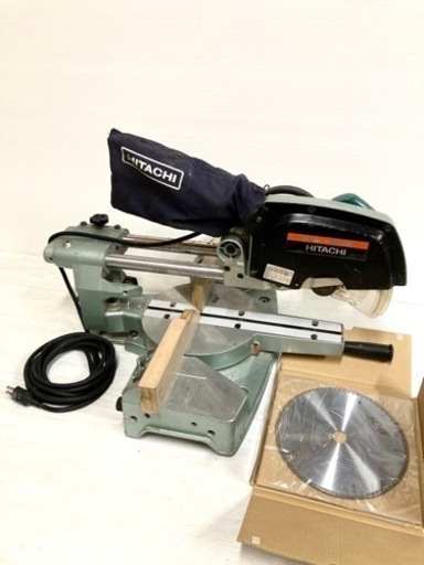 SOLD OUT！電動工具◆HITACHI 日立工機◆216mm 卓上スライド丸のこ C8FB2 中古動作品 新品チップソー付き